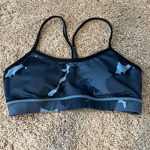 Lululemon Flow Y Bra Size 8 Blue Camo